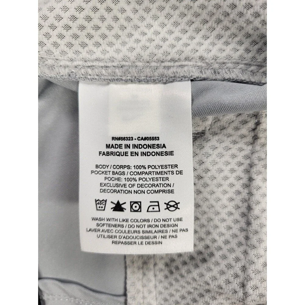 Nike Golf Men's Dri-FIT Wolf Grey Windowpane Plaid Flat Front Chino Shorts